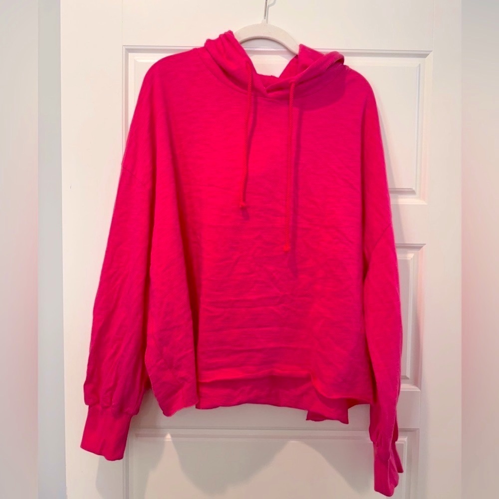 LNA Clothing L Pink Jones Cropped Hoodie